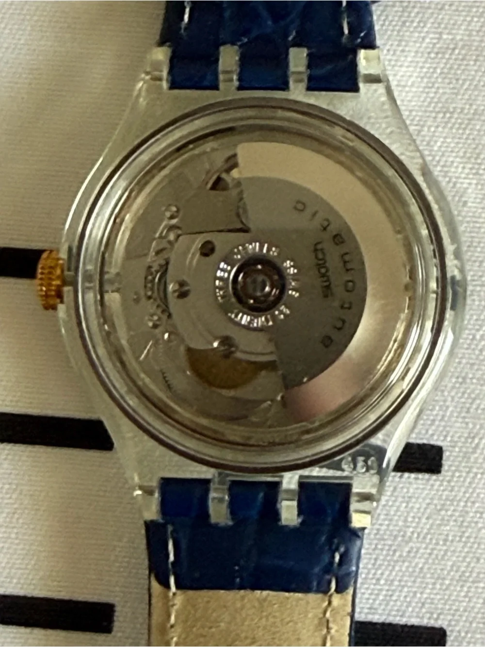 Swatch Hidden View SAK117 Automatic Skeleton Watch 1995  New old stock